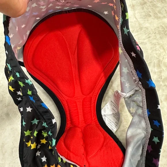 EUC Baleaf Black Star Patterned Padded Cycling Biking Spinning Briefs Size L - Picture 4 of 4